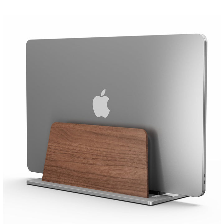 muso wood Laptop Ständer Vertikal - Aluminium und Walnussholz Vertical Laptop Stand Laptop Ständer V