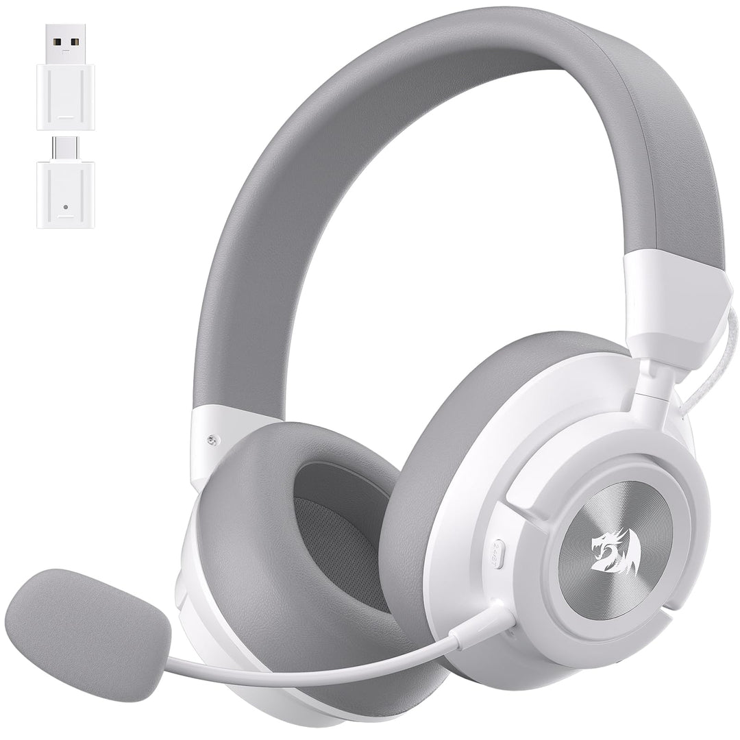 Redragon H889 Kabelloses Gaming-Headset 4-in-1 (2,4 GHz/BT/USB/3,5 mm), 51 h Akkulaufzeit, Laden wäh
