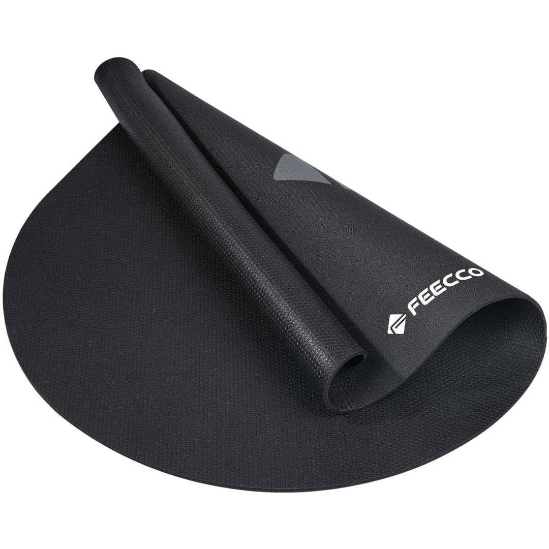 Feecco Springseilmatte, Rutschfeste 7mm Ultra-Dicke PVC Matte mit Hoher Dichte 1.37x0.91m, 1.37x0.91