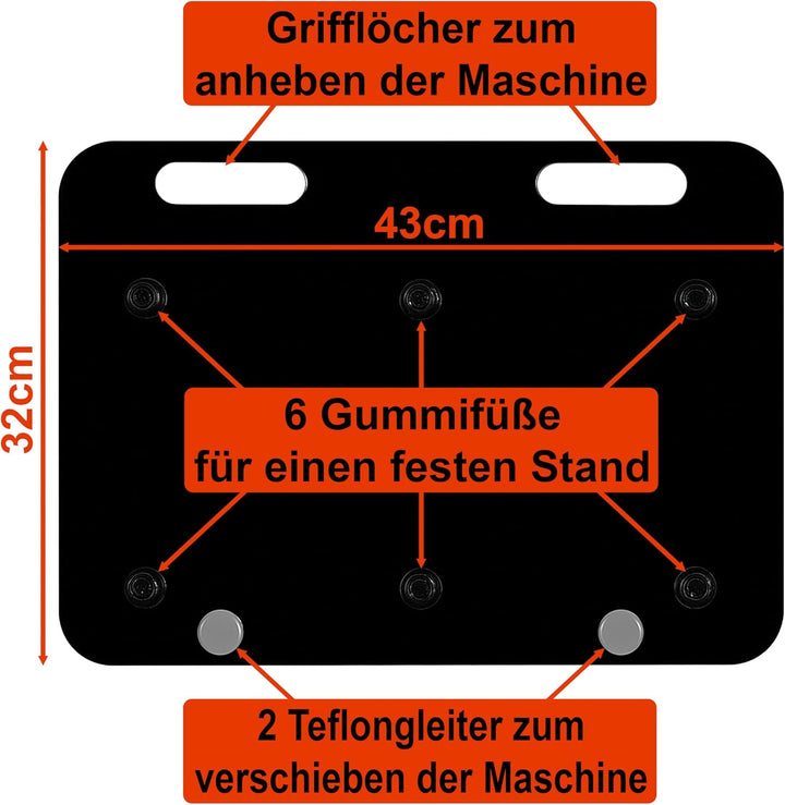 Lieblingsmensch Acryl Gleitbrett für Ninja Foodi Max Dual Zone Heissluftfritteuse | Farbwahl | 43x32