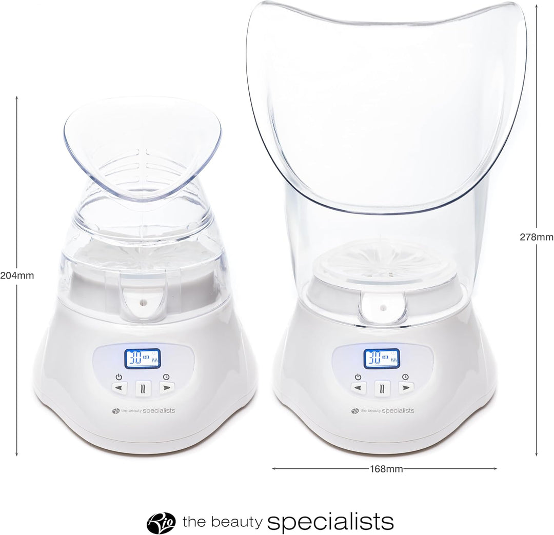 Rio Beauty Gesichtssauna Spa mit Dampf-Inhalator FSTE2 Weiss