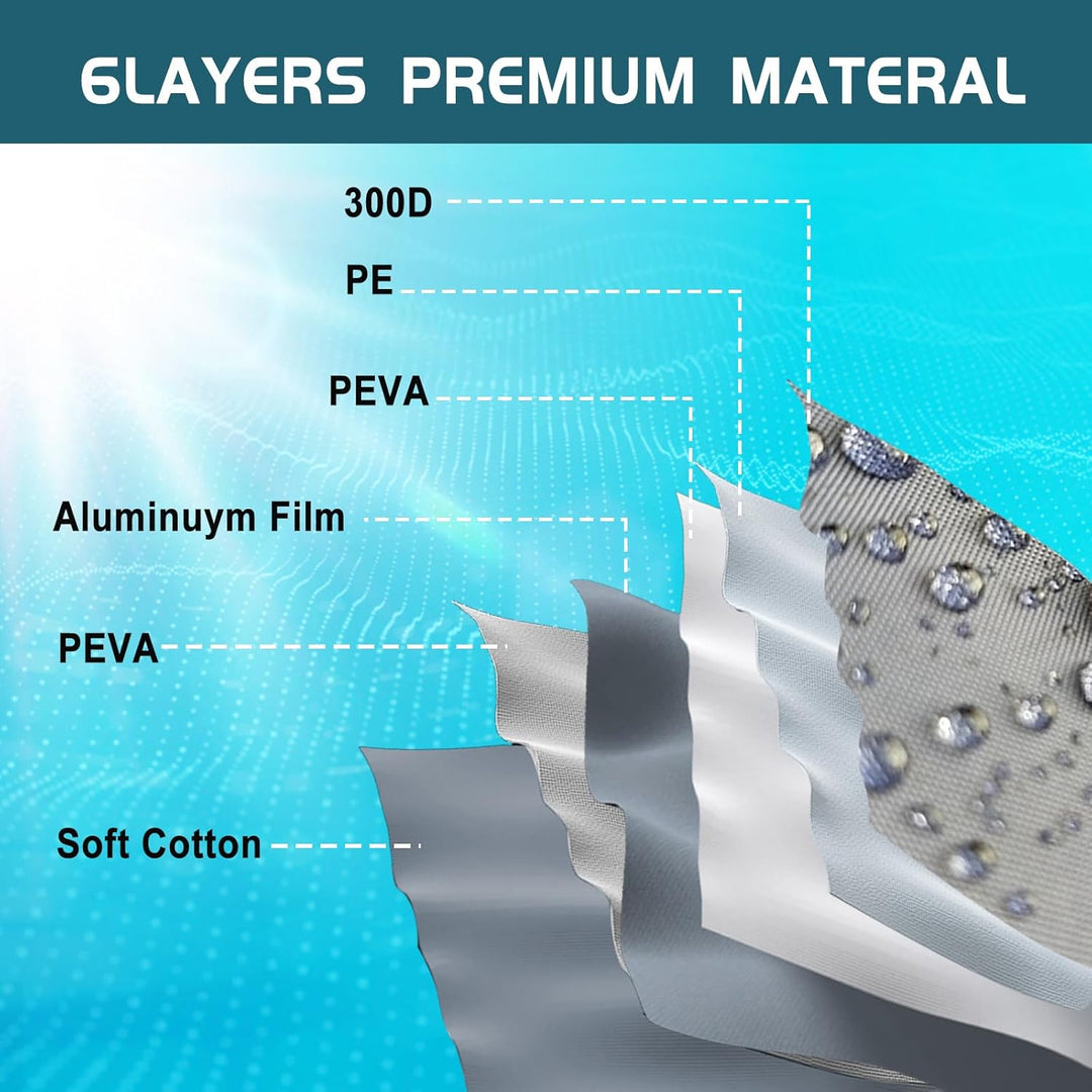 Autoabdeckung Ersatz für VW T5 T6, Gewicht 5KG, 300D Baumwollfutter, Wasserdicht Wetterfeste UV-Best