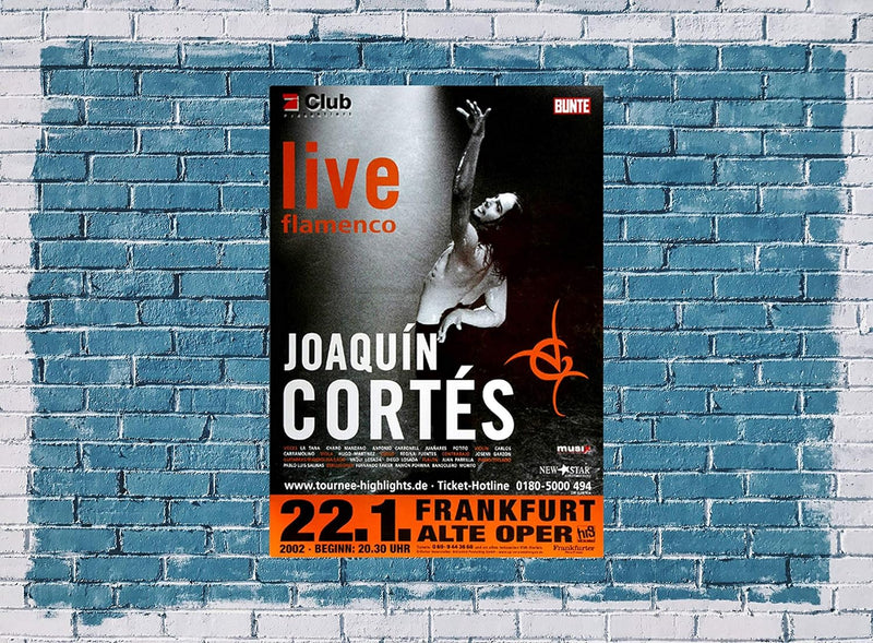 Joaquín Cortés - Flamenco Live, Frankfurt 2002 » Konzertplakat/Premium Poster | Live Konzert Veranst