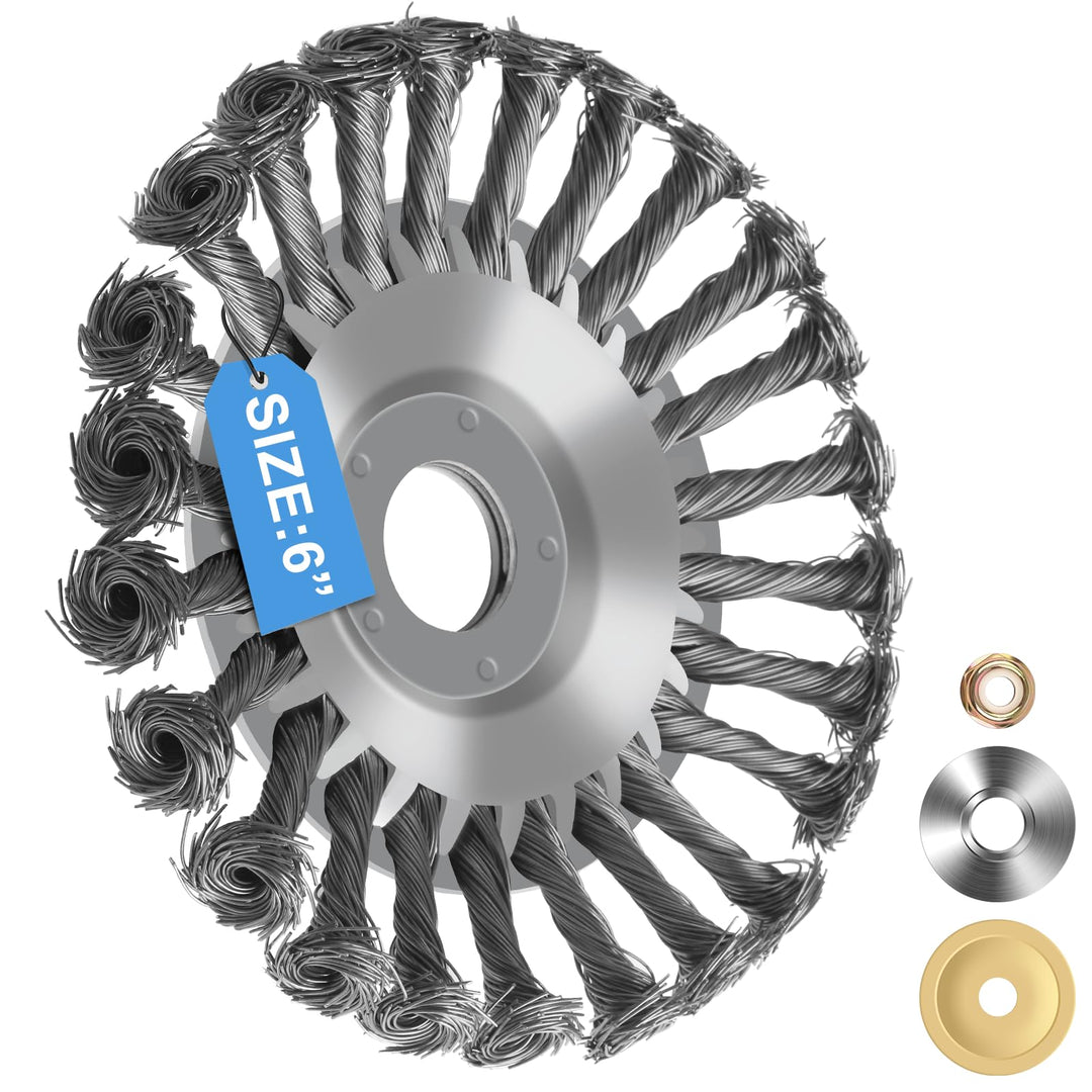 Lvelfe Professional Unkrautbürste, Unkrautbürste Freischneider mit 25.4 mm Durchmesser, Hochwertige