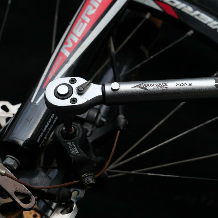 AEROFORCE 50 TLG Fahrrad-Drehmomentschlüssel-Set (5-25Nm), 1/4 Zoll Antrieb, Zoll-Pfund-Klick-Drehmo