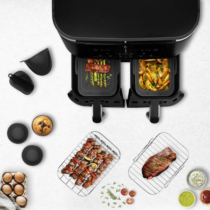 Heissluftfritteuse Zubehör – Ninja Heissluftfritteuse Zubehör – Geeignet für Ninja Foodi Max Dual Zo