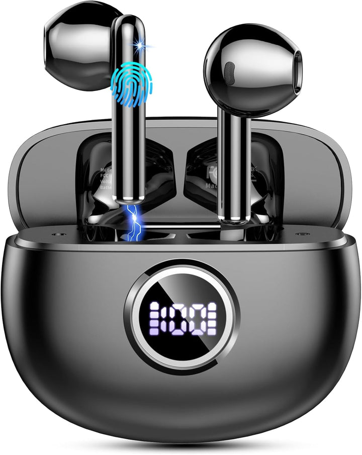 Bluetooth Kopfhörer, Kopfhörer Kabellos Bluetooth 5.4 mit 4 HD Mic Stereo HiFi, In Ear Kopfhörer 40H