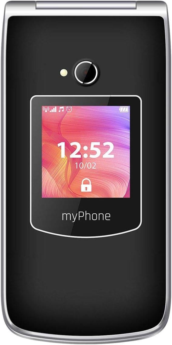 MP myPhone myPhoneRumba 2 Schwarz 2.4” Farbdisplay Klapphandy ohne Vertrag mit Grossen Tasten und Ka