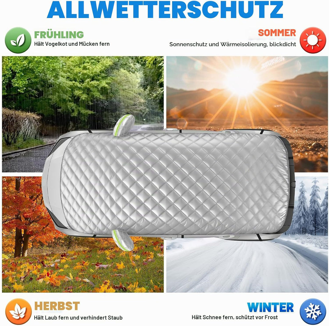 Halbgarage für Toyota Yaris 2013-2025 XP150, Halbe Autoabdeckung Winter Sommer, Abdeckplane Auto Sch