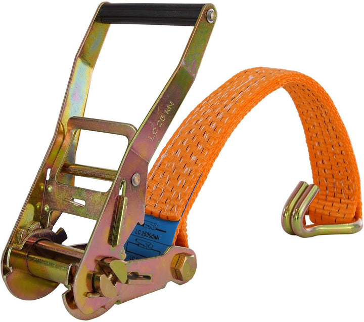 TRUTZHOLM 4 X Spanngurte mit Ratsche Zurrgurte 8m 5000kg 50mm 2 teilig TÜV/GS 5000 daN Doppelhaken b