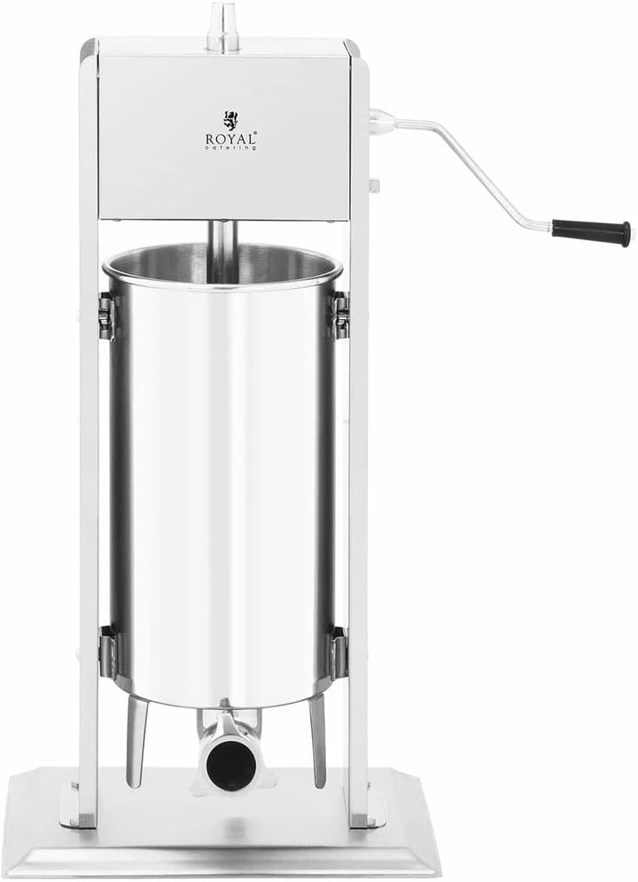 Royal Catering RCWV-15L Wurstfüller vertikal Wurstfüllmaschine Wurstspritze Wurstpresse Edelstahl 15