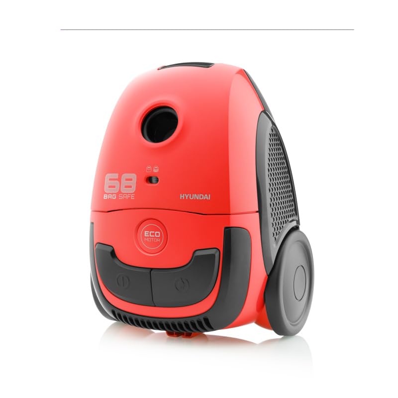 Bodenstaubsauger mit Beutel VC068R I 800W I ECO-Motor I 2l Volumen I Rot