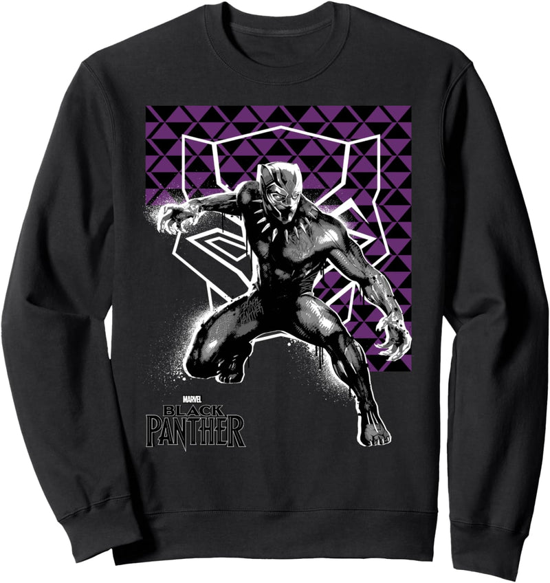 Marvel Black Panther Geometric Poster Sweatshirt