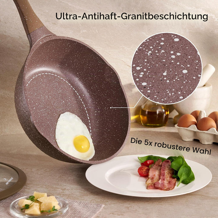 JUST PERFECTO Topfset und Pfannenset Induktion - Pfannenset mit deckel - Pots &amp; Pans sets - töpfe un