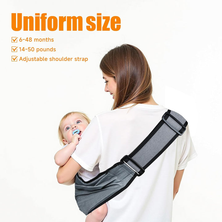 Babytrage, leichte und atmungsaktive Babytrage Seitlich, ergonomisches Design, verstellbare Baby Tra