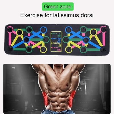 Ejoyous Push Up Rack Board, Liegestütze Brett Faltbares Multifunktions Heimtrainings Fitnessgerät Li