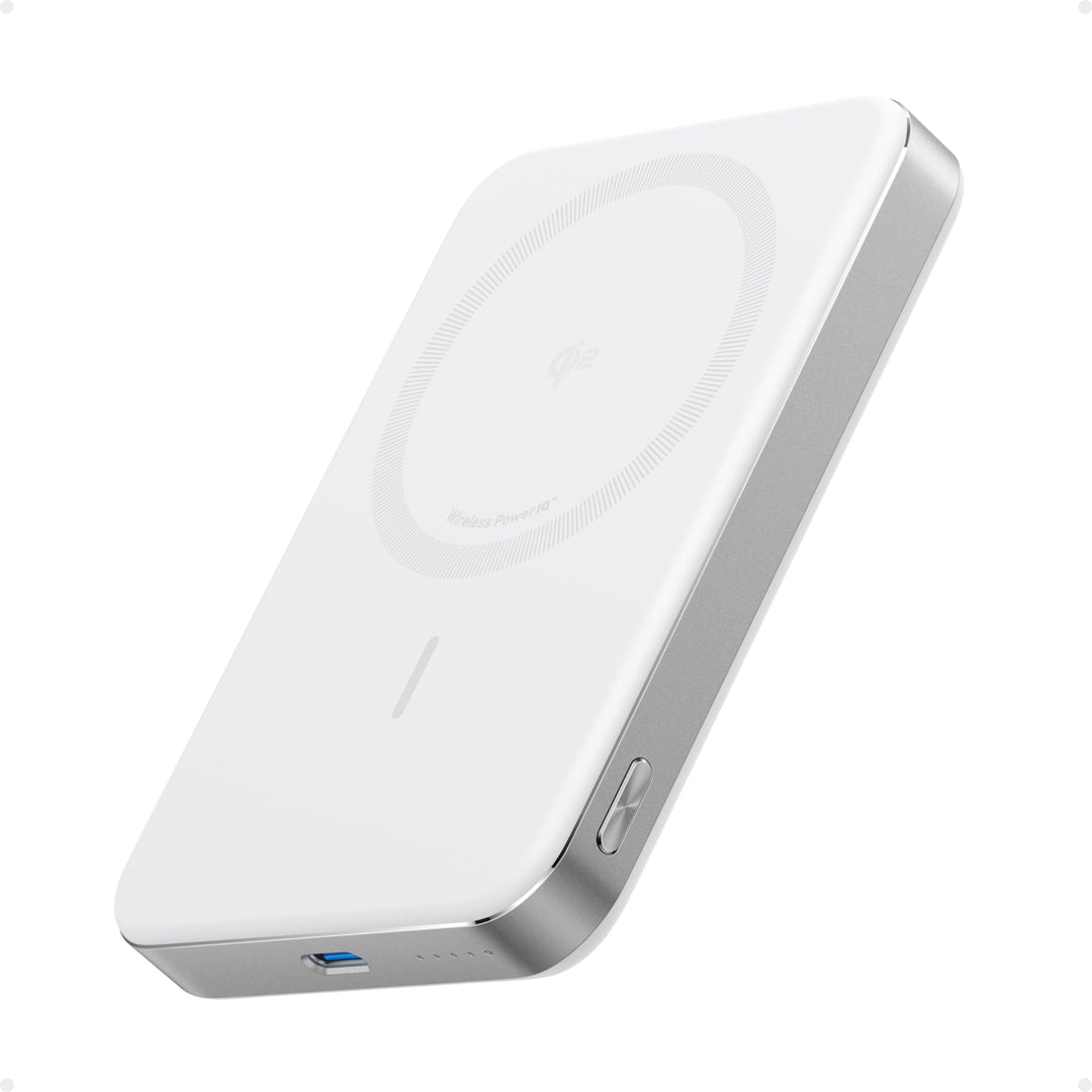 Anker MagGo Powerbank, Ultra-schlankes 10.000mAh magnetisches Akkupack, Qi2-zertifiziert, portabel,