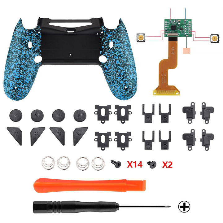 eXtremeRate DAWN2.0 FlashShot Trigger Stop Remap Kit für ps4 CUH-ZCT2 Controller,DIY-Ersatz Hülle Ge