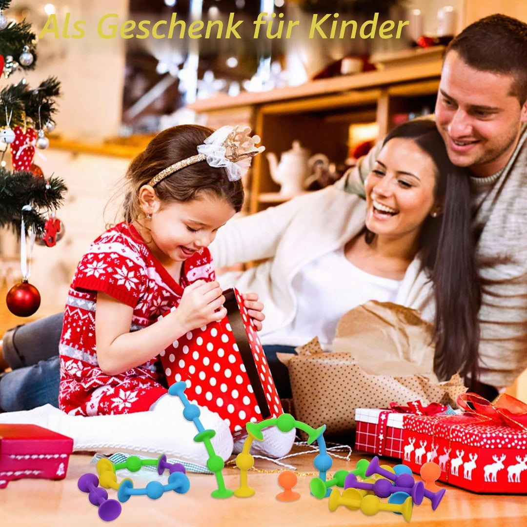 HugOutdoor 18 Pcs 4 Farben Saugnapf Spielzeug Darts Sets Kinder Bad Sticky Spielzeug Weiche Silikon