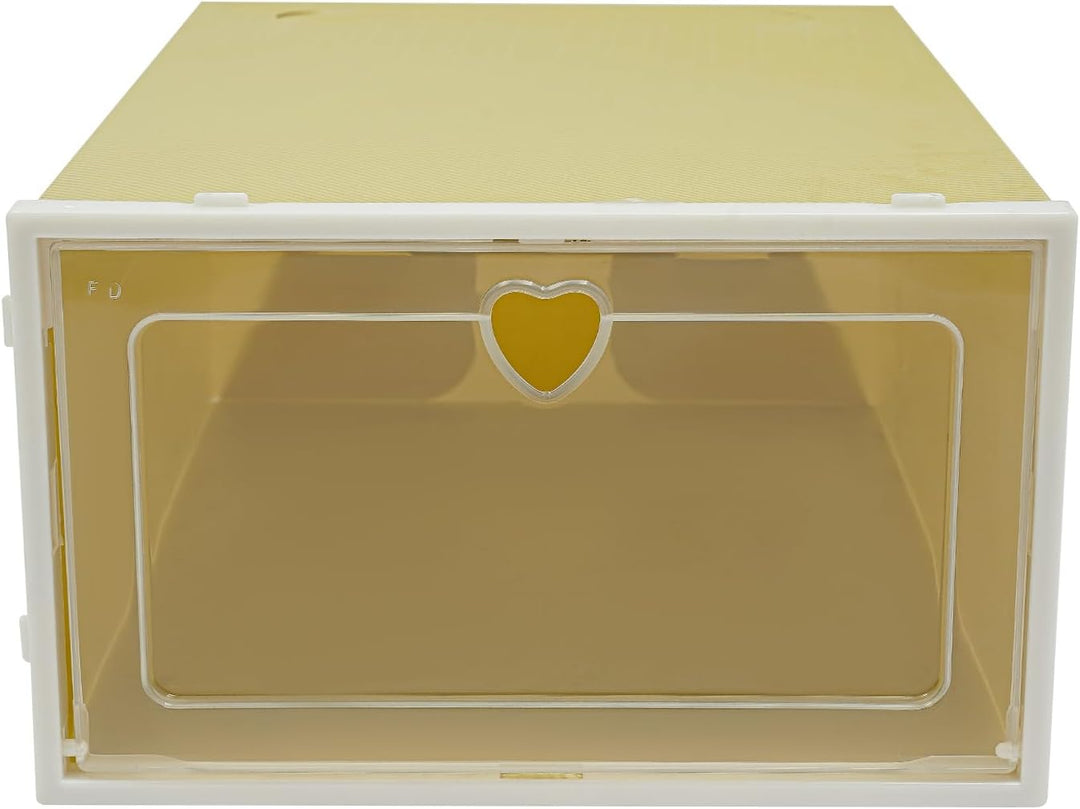 Schuhboxen Stapelbar, Schuhkarton Schuhregal Mit Türen 33 X 23 X 14 Cm 24 Stück In Einem Set Stapelb