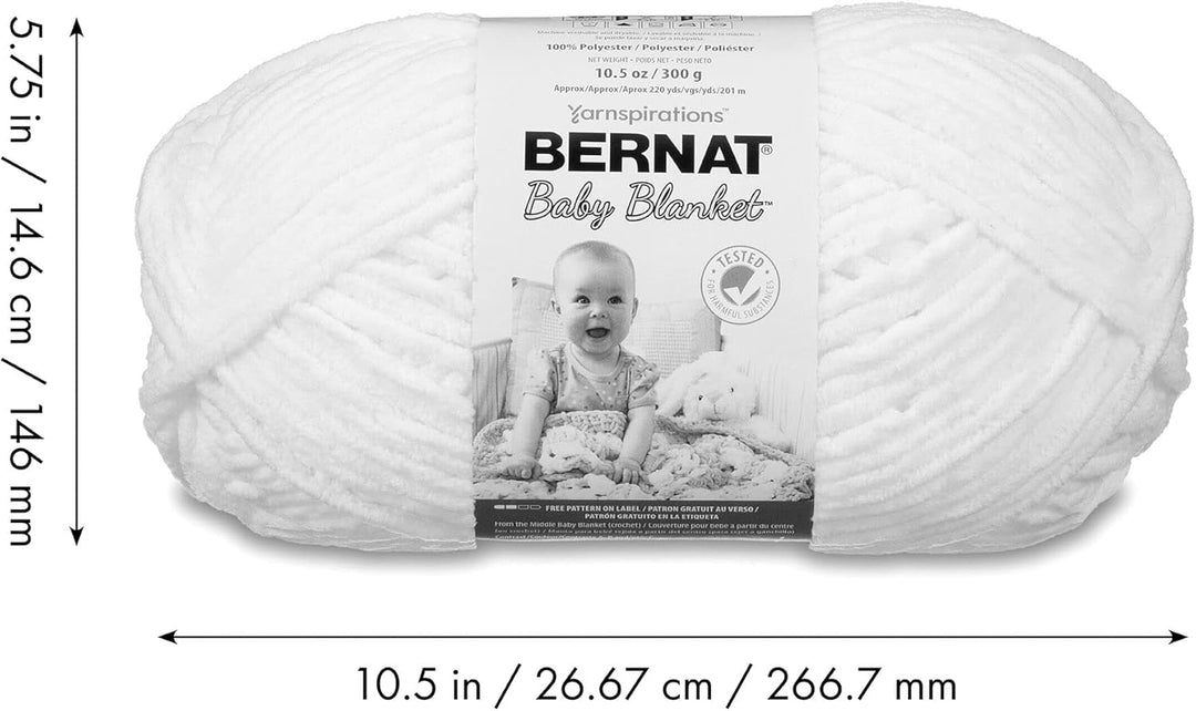 Bernat BB Babydecken-Garn, Lovely Blue, 1 Stück 1 Packung Schönes Blau, 1 Packung Schönes Blau