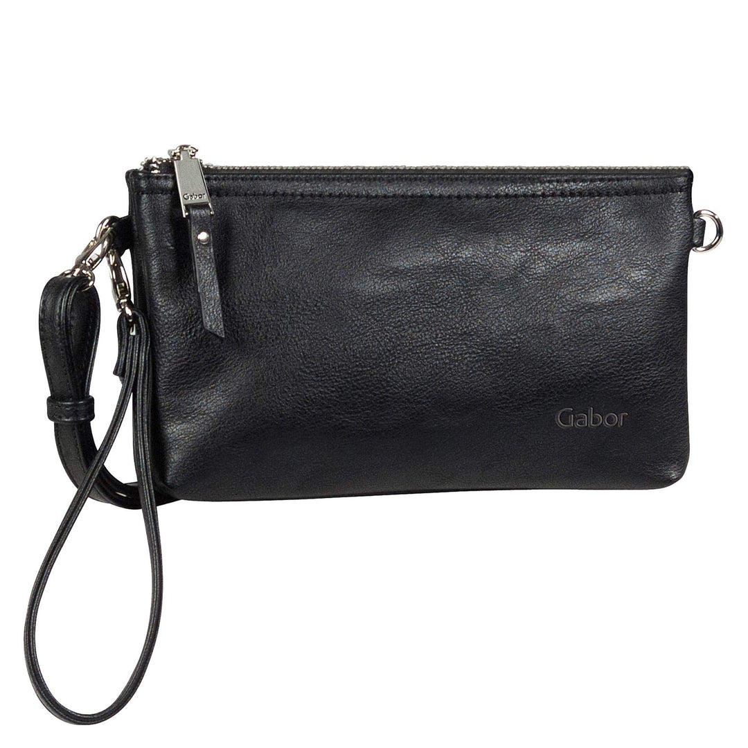 Gabor bags Emmy Damen Clutch Abendtasche Klein 22,5 x 4,5 x 13,5 Schwarz, 22,5 x 4,5 x 13,5 Schwarz