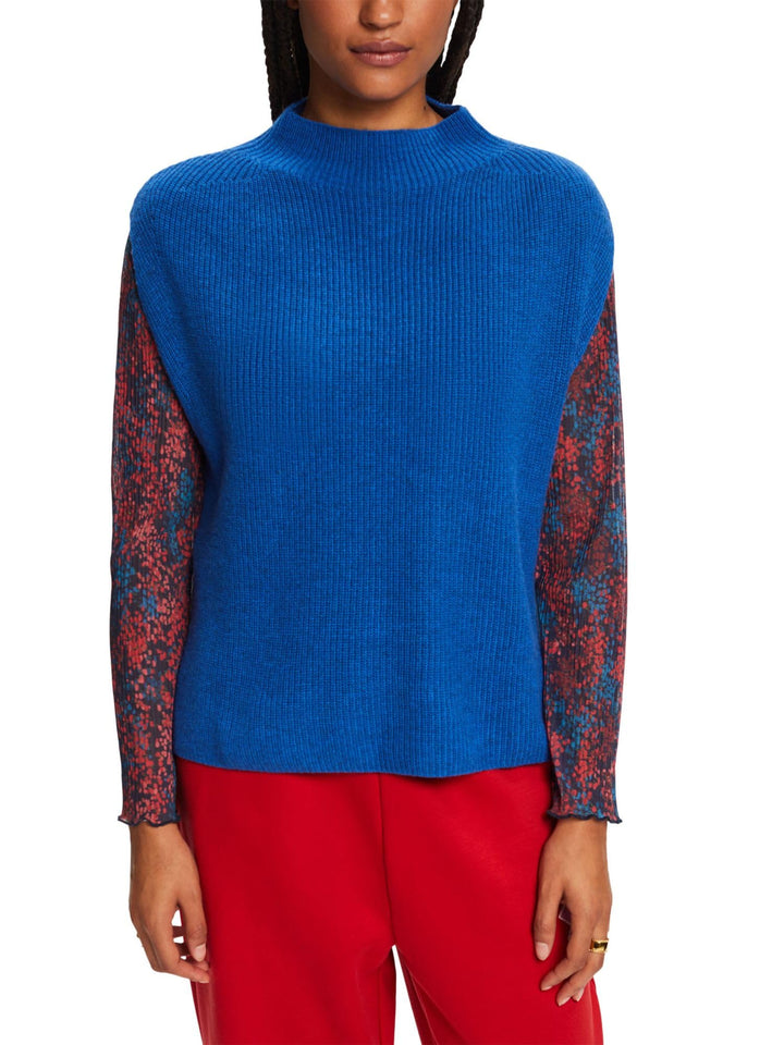 ESPRIT Damen 992eo1i310 Pullunder XXL 414/Bright Blue 5, XXL 414/Bright Blue 5