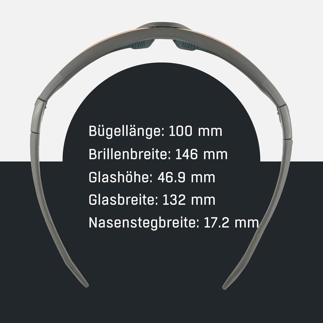 ALPINA S-WAY QV - Kontrastverstärkende, Selbsttönende & Beschlagfreie Sport- & Fahrradbrille Mit 100