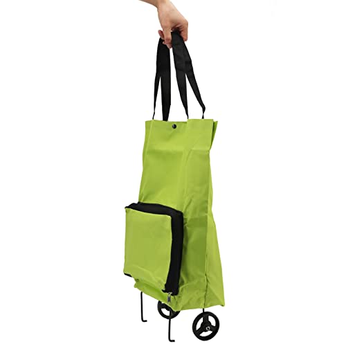 Yosoo Health Gear Klappbarer Einkaufswagen mit Rädern, Faltbare Tasche, wiederverwendbarer Einkaufsb
