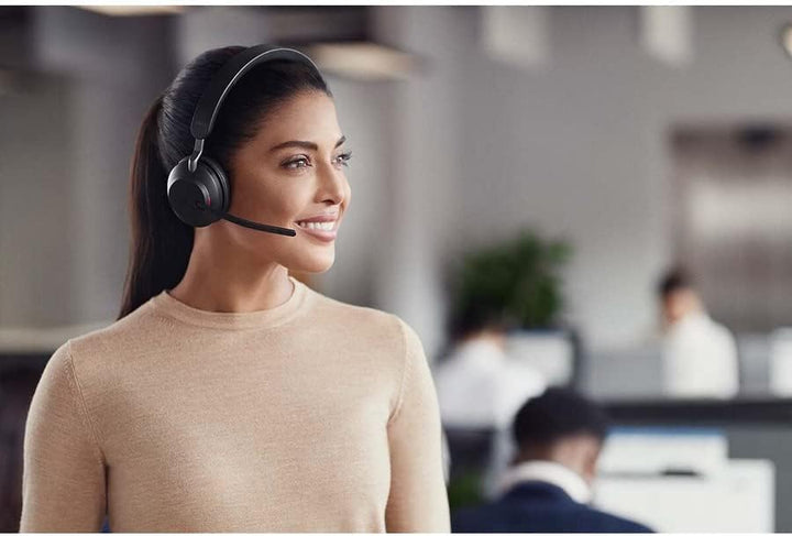 Jabra Evolve2 75 Wireless PC Headset(USB-A and UC) & Evolve2 65 Wireless PC Headset with Charging St