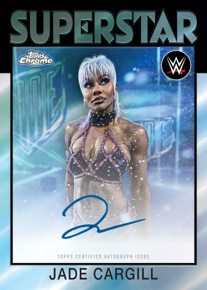 2026 Topps Chrome® WWE - Vorteilsbox (enthält 4 Karten pro Packung, 7 Packungen pro Box mit 3 exklus