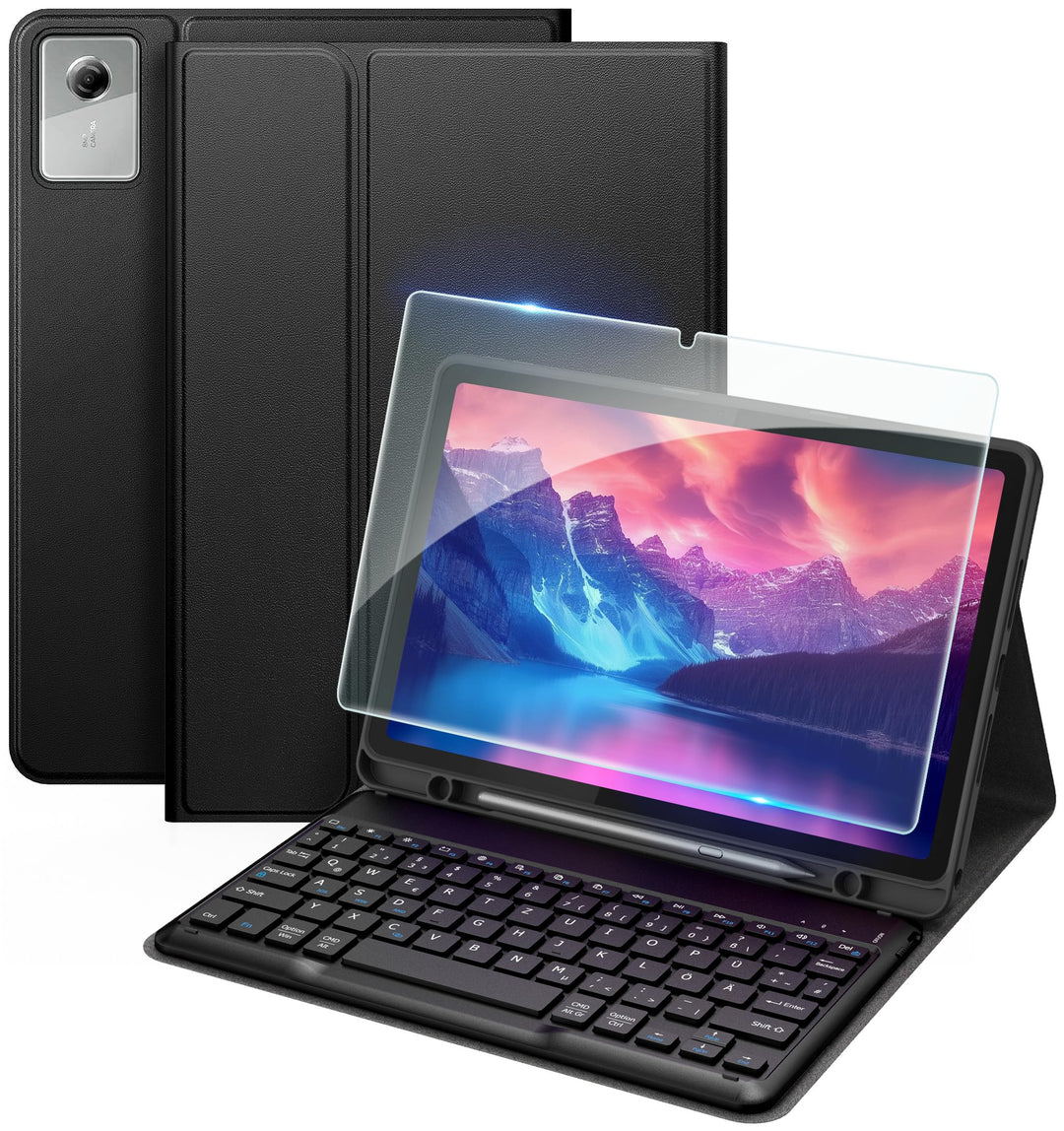 EasyAcc Tastatur Hülle Kompatibel mit Lenovo Idea Tab 11 Zoll Tablet 2025 (TB-336ZU/TB-336FU) mit Sc