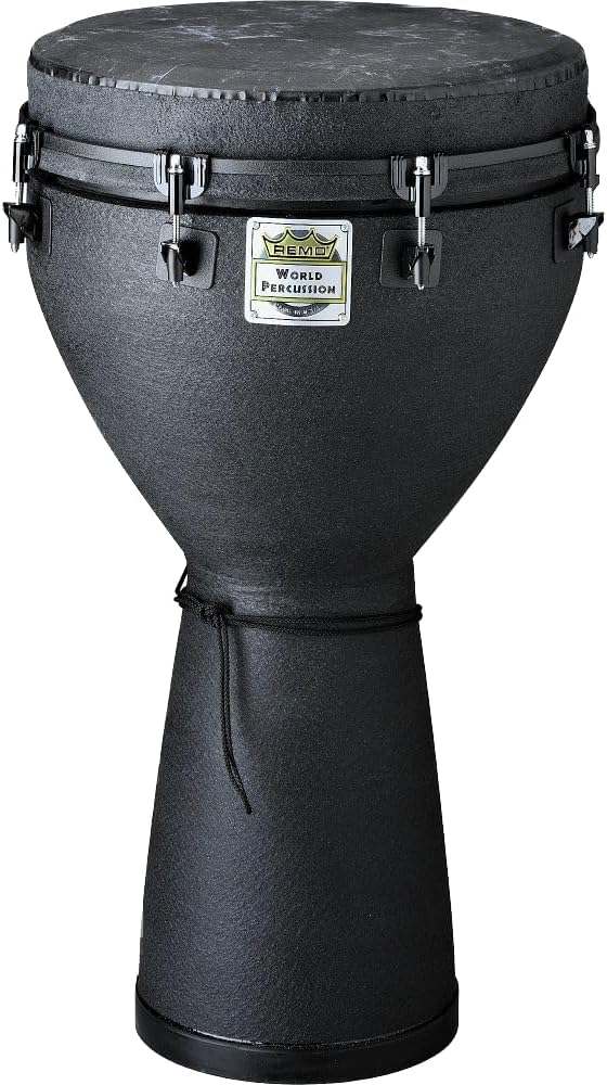 Remo DJ-0014-BE African Collection Djembe 14 x 25" Black Earth, 14 x 25" Black Earth