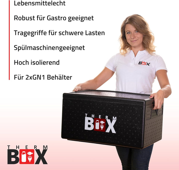 THERM BOX Profi Styroporboxen stappelbar 5 bis 80 Liter Isolierbox Thermobox Warmhaltebox Kühlbox Th