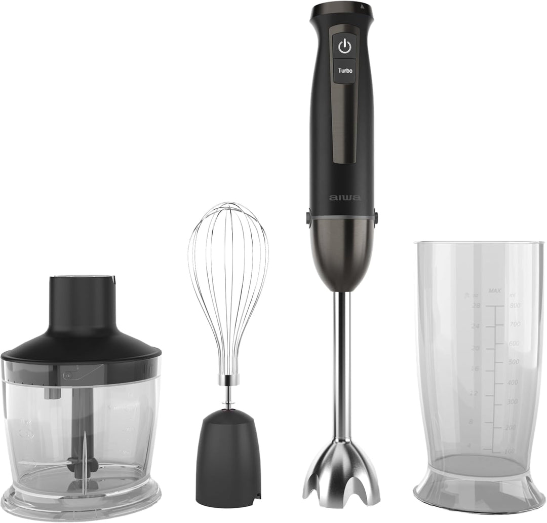 AIWA KENKIRI ABL-1500PLUS Professioneller Stabmixer, 1500 W, mit 40 Geschwindigkeitsstufen + Turbo u