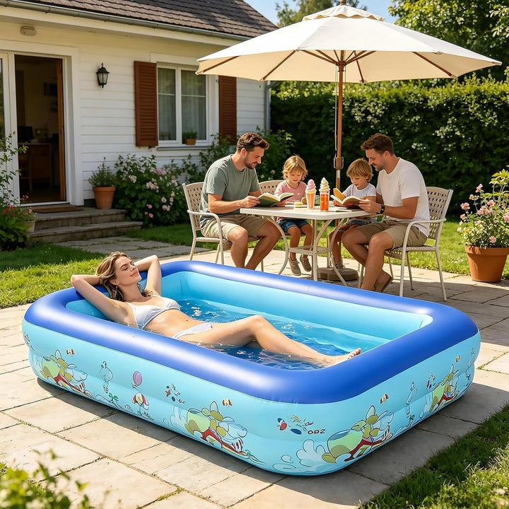 Aufblasbare Schwimmbecken, Aufblasbarer Pool, Planschbecken Für Kinder 120x85x35cm, 120x85x35cm