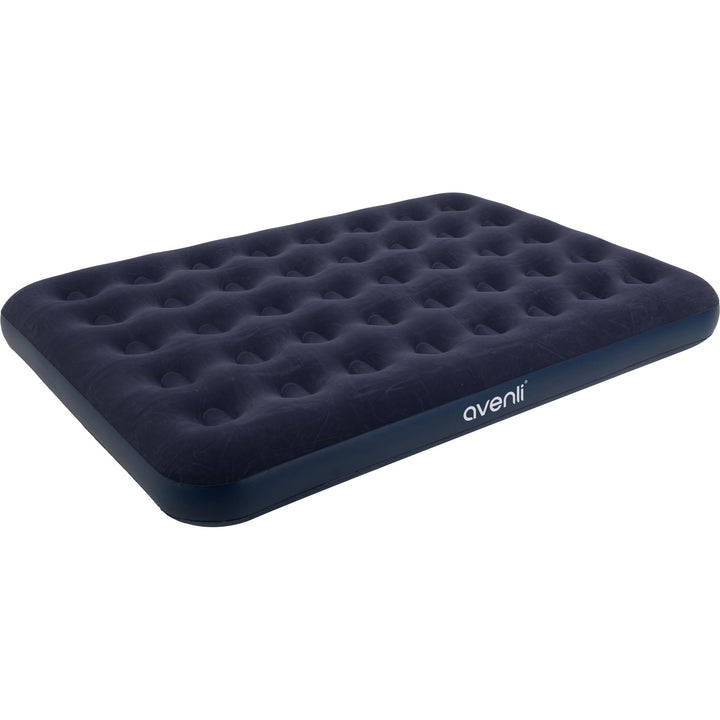 Avenli Camping Luftmatratze für 2 Personen 191x137x22 aufblasbare Matratze Luftbett blau