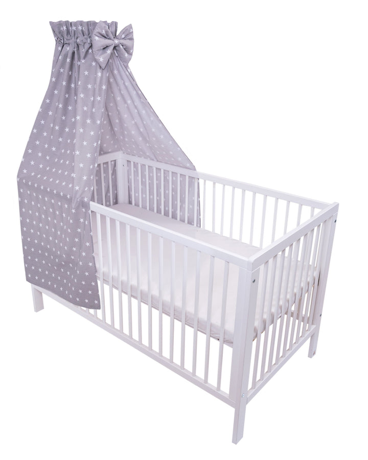 Amilian Baldachin für Babybett, Vollstoffhimmel 100% Baumwolle (Made in EU) Betthimmel für Baby Zimm