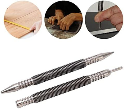 Federbelastetes Design Kohlenstoffstahl Material 3500PSI Impact Dual Head Nail Setter Pin Set, 2pcs