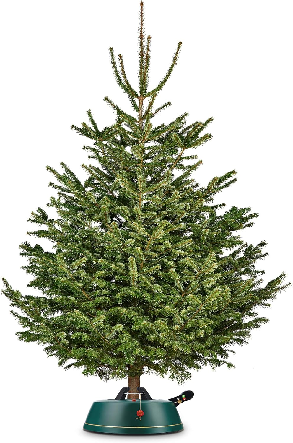 Krinner Comfort Weihnachtsbaumständer, Grösse M, Plastik, Blaugrün, 36 x 36 x 10.5