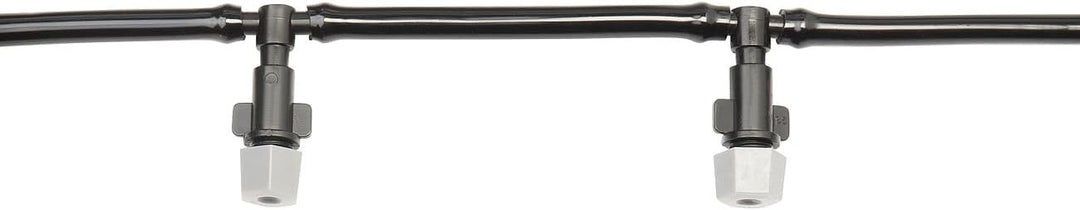 Royal Gardineer Vernebler Garten: 2X Wasser-Zerstäuber-Set, je 10-Meter-Schlauch & 10 Kunststoff-Düs