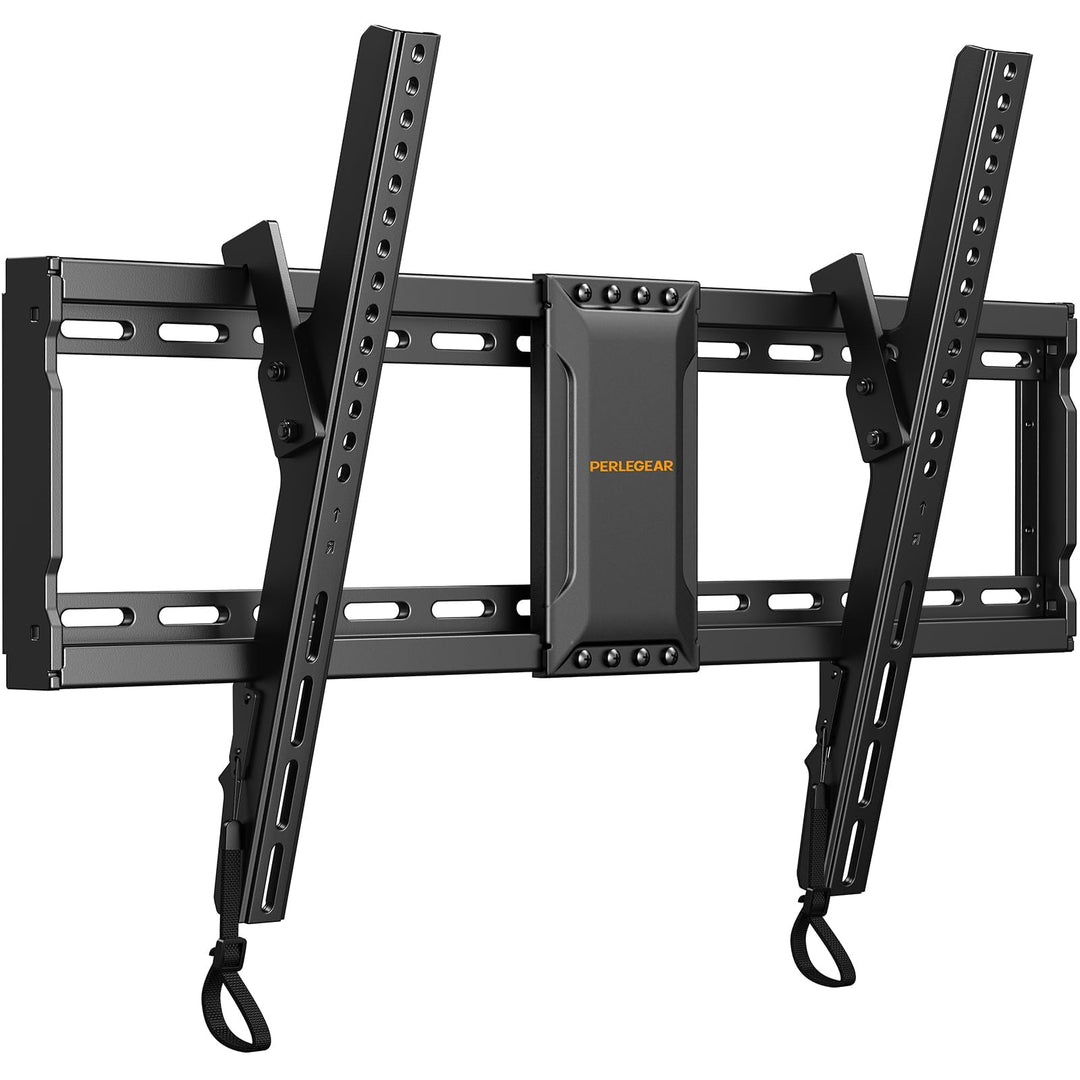 Perlegear TV Wandhalterung, Neigbare Fernseher Halterung für 37-82 Zoll Flach & Curved LED/LCD/OLED/