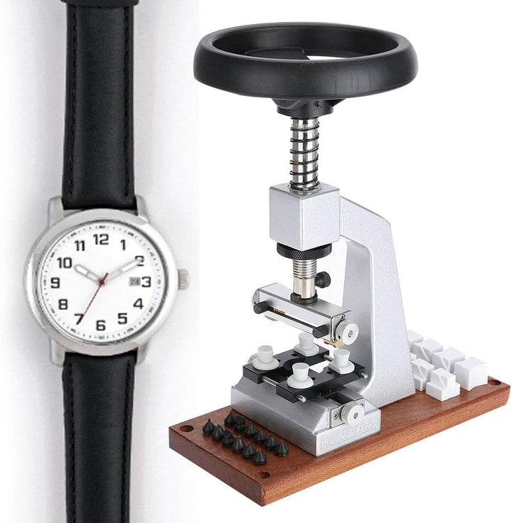 Bench Watch Case Opener, 5700 Uhrenreparaturwerkzeug, Stahl & Aluminium Watch Case Opener Kit Langle