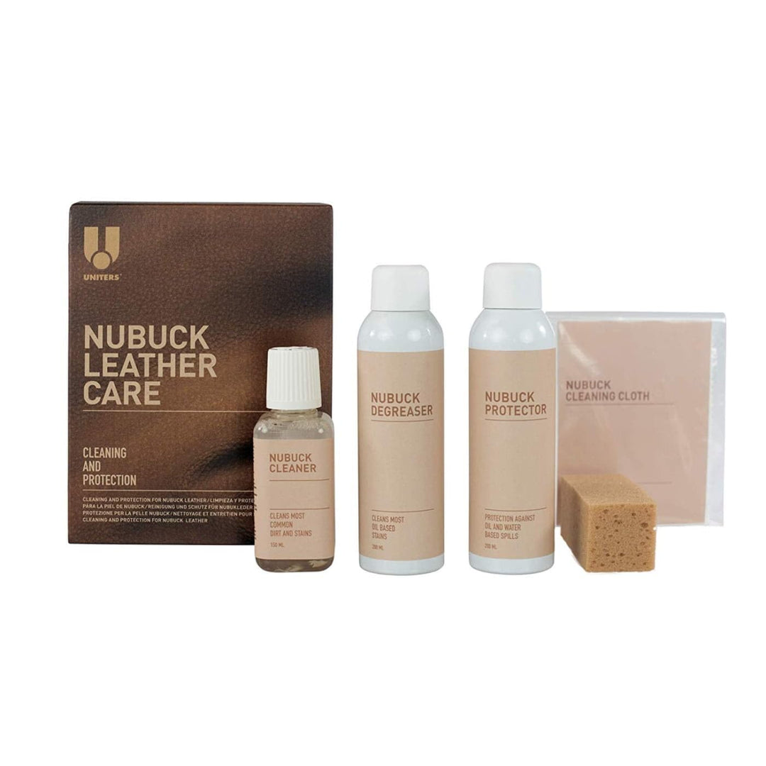 Uniters Lederpflege-Set Nubuck Leather Care Maxi KIT Reinigung Schutz Pflegeset Cleaner Nubuckleder