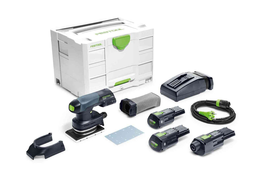 Festool Akku-Rutscher RTSC 400 3,0 I-Set (mit Akkupacks BP 18 Li 3,0, Schnellladegerät, Netzadapter