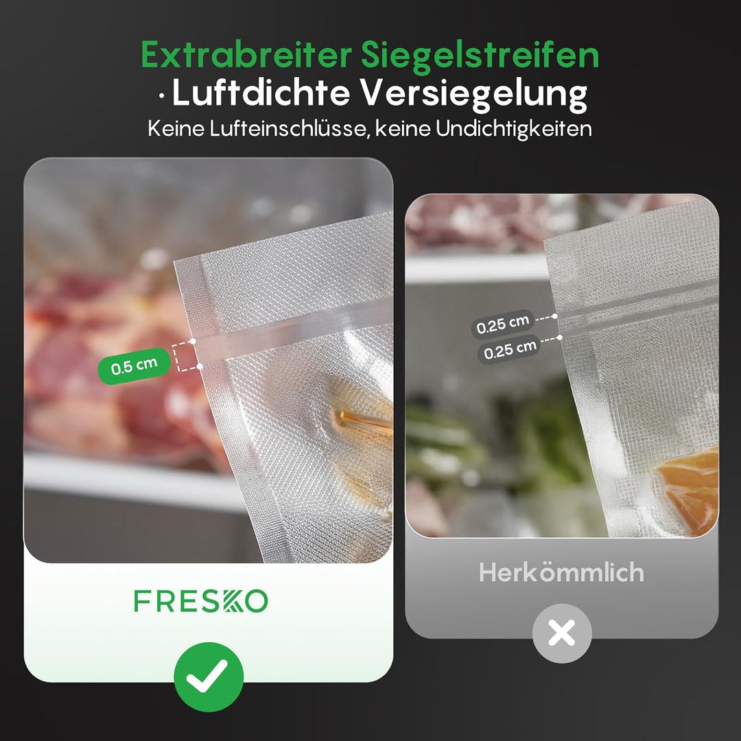 FRESKO Vakuumiergerät 18L/min,140 W, Integrierter Beutelschneider, AutoMax | Vollautomatisches Syste