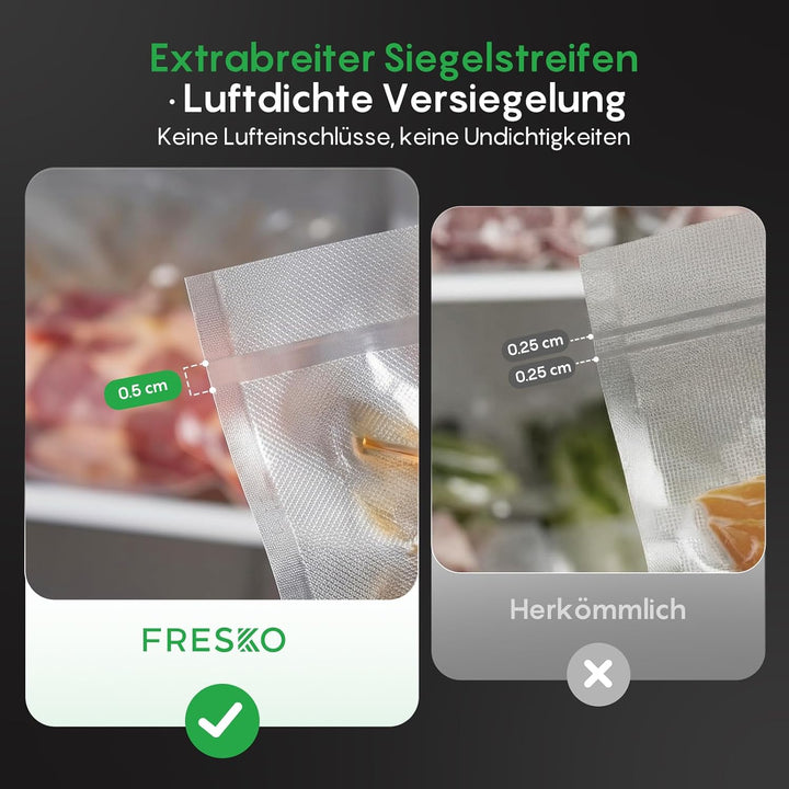 FRESKO Vakuumiergerät 18L/min,140 W, Integrierter Beutelschneider, AutoMax | Vollautomatisches Syste