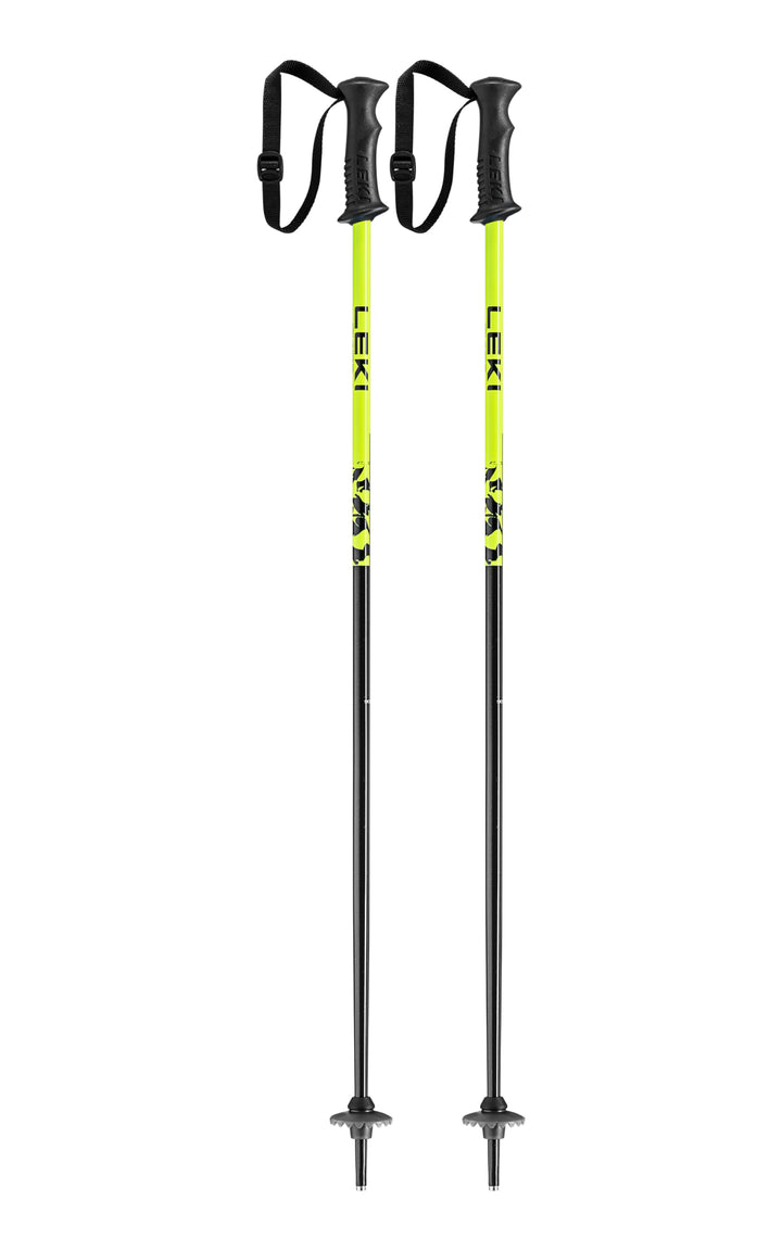 LEKI Kinder Rider Skistöcke black-neonyellow-white 80CM, black-neonyellow-white 80CM