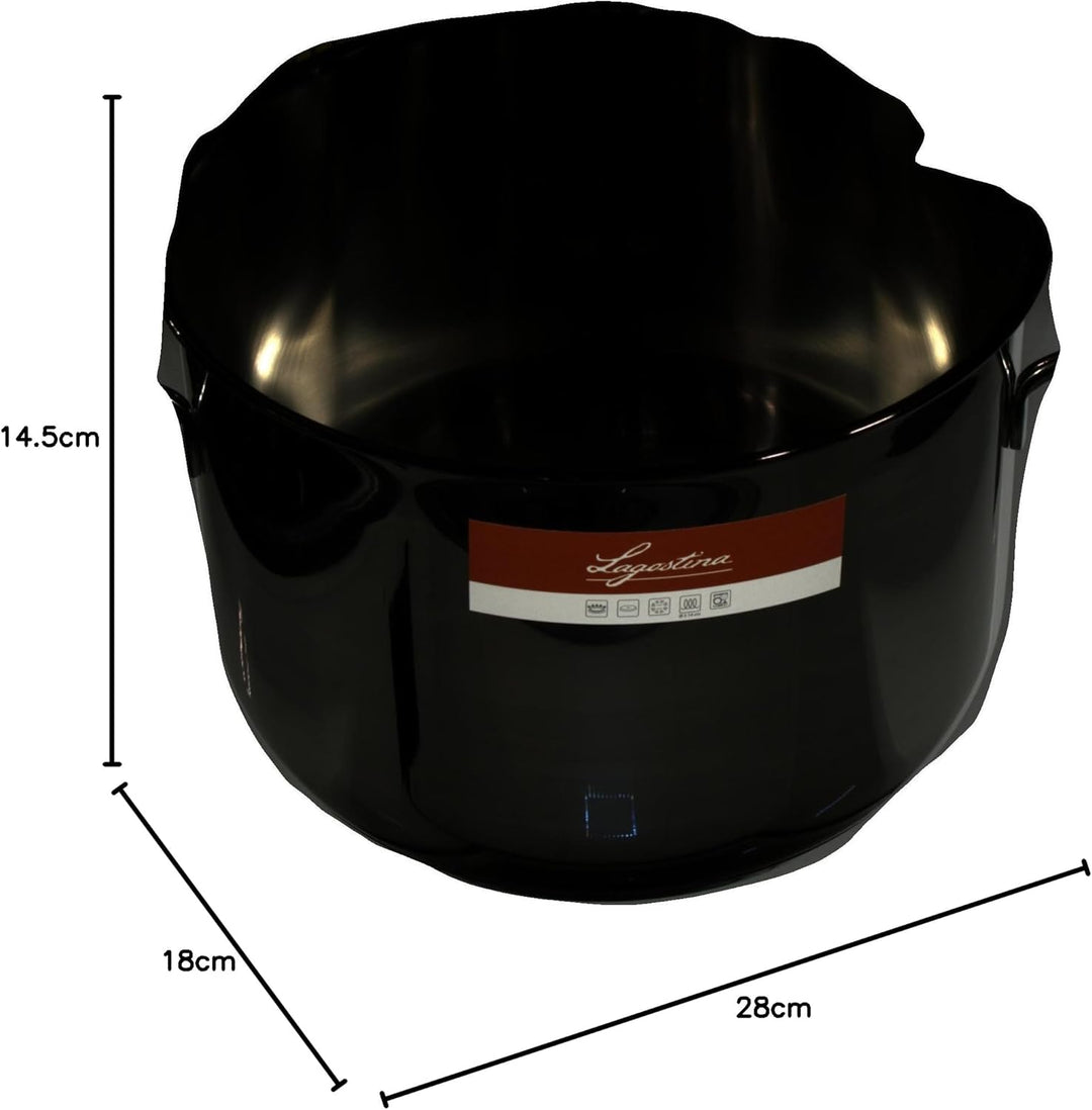 Lagostina Every Pentola in Acciaio, 18 cm 18x28x14.5 cm, 18x28x14.5 cm