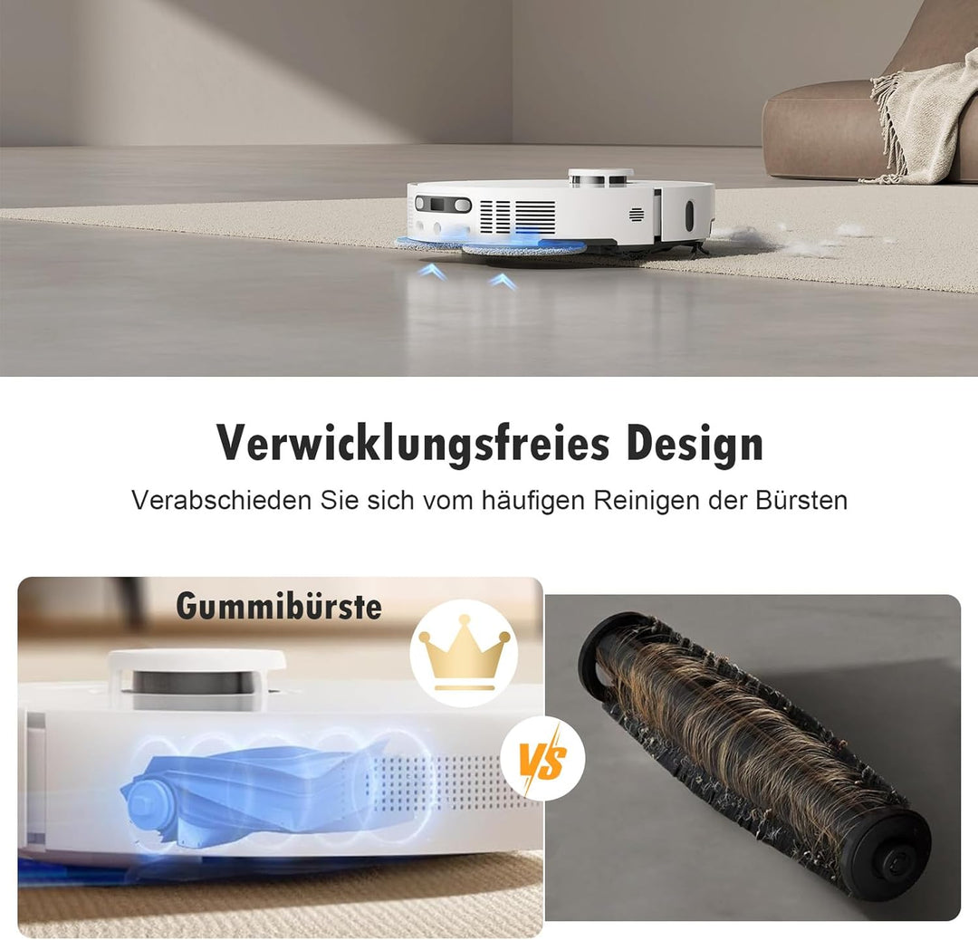 4 Stück Hauptbürste Ersatzteile für Dreame L10s Ultra Gen 3 / Gen 2 / D10 Plus Gen 2 / X40 Ultra / L